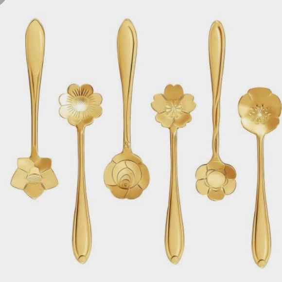✅6pcs Stainless Steel Flower Spoon - Picture 2 of 4